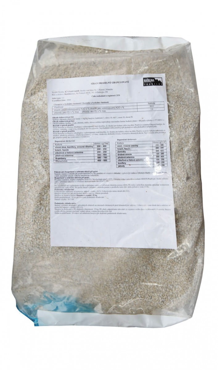 Síran Draselný Agroracio 25 KG