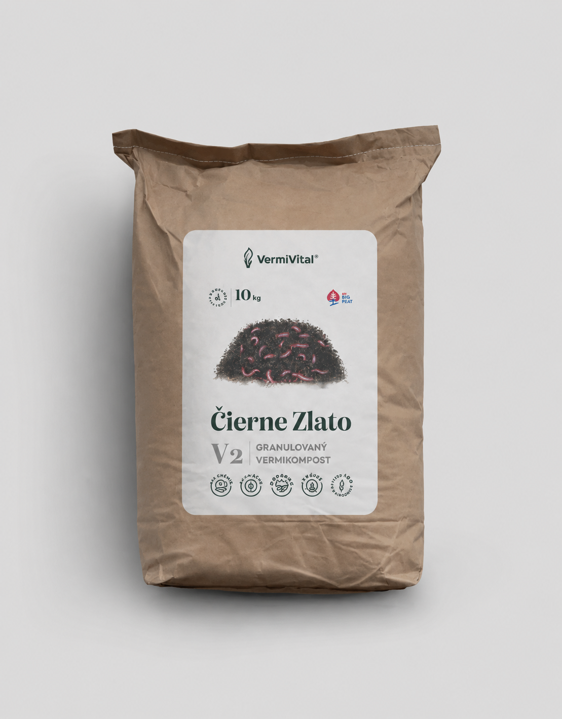Čierne zlato / V2 Vermivital - Granulovaný vermikompost 10 kg