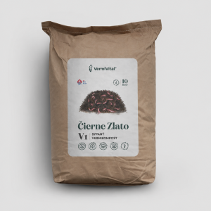Čierne zlato / V1 - Eisenia humus - sypaný vermikompost 10 L.